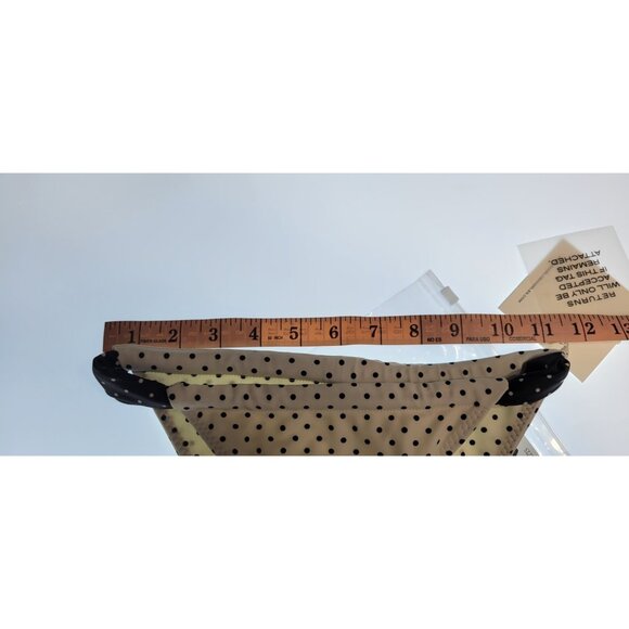 SAME Los Angeles Bottom Swim Womens Mid  Rise Polka Dots XSmall White /black - Picture 5 of 6